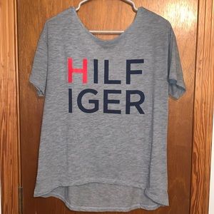 Backless HILFIGER loose fit top